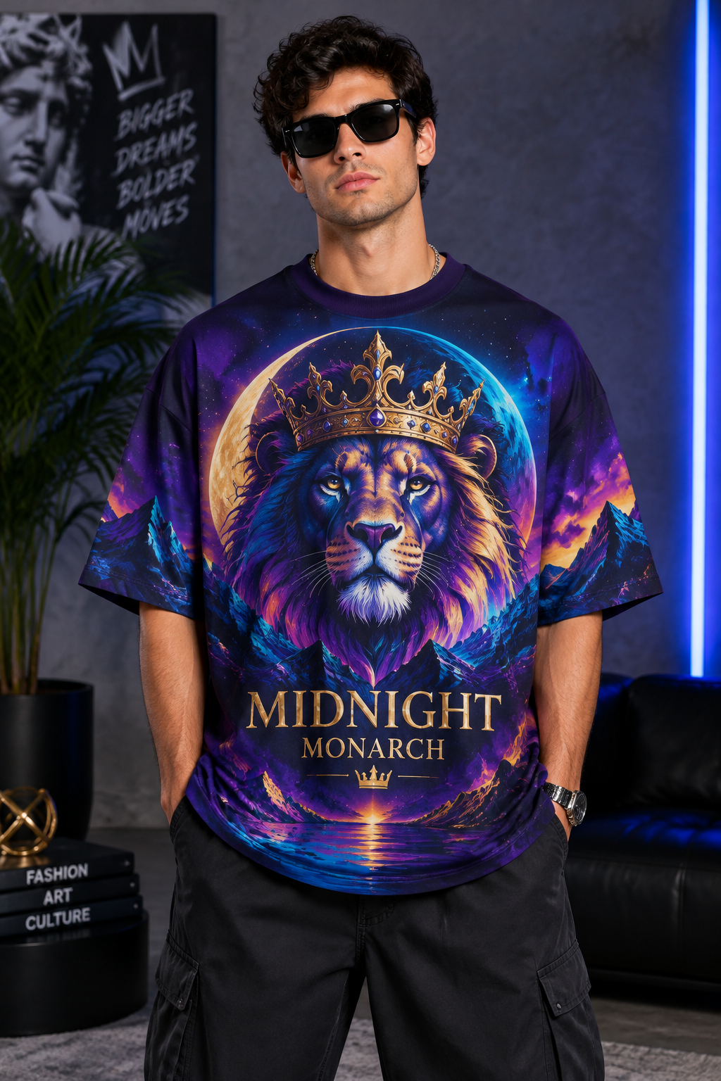 Midnight Monarch Oversized Tee