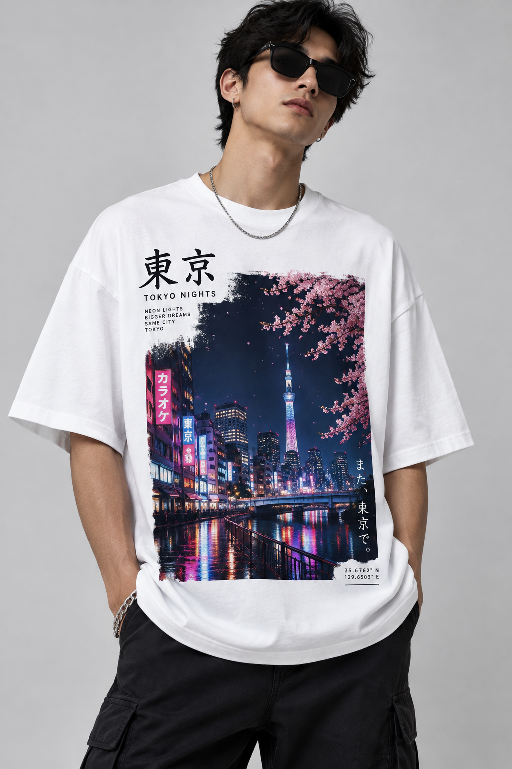 Tokyo Nights Oversized Tee